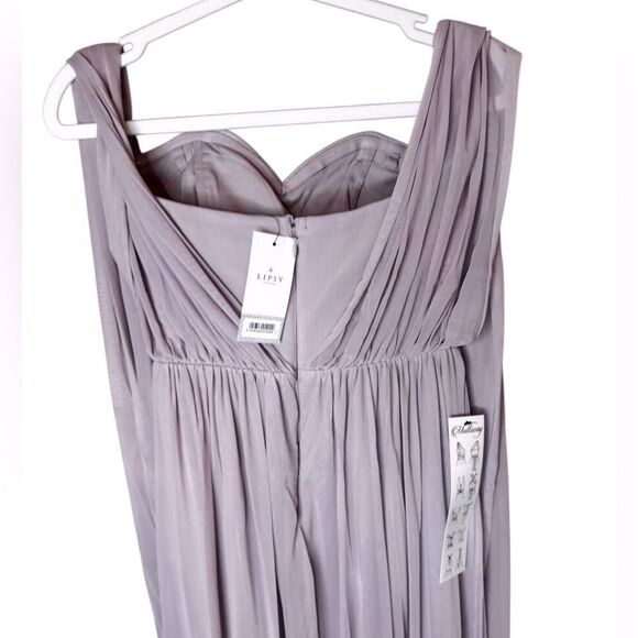 NWT Lipsy Bridesmaid multiway maxi dress in lavender size 2 - Picture 7 of 14
